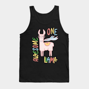 One Awesome Llama Tank Top